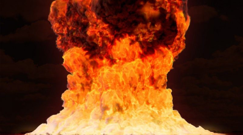 explosion de feu