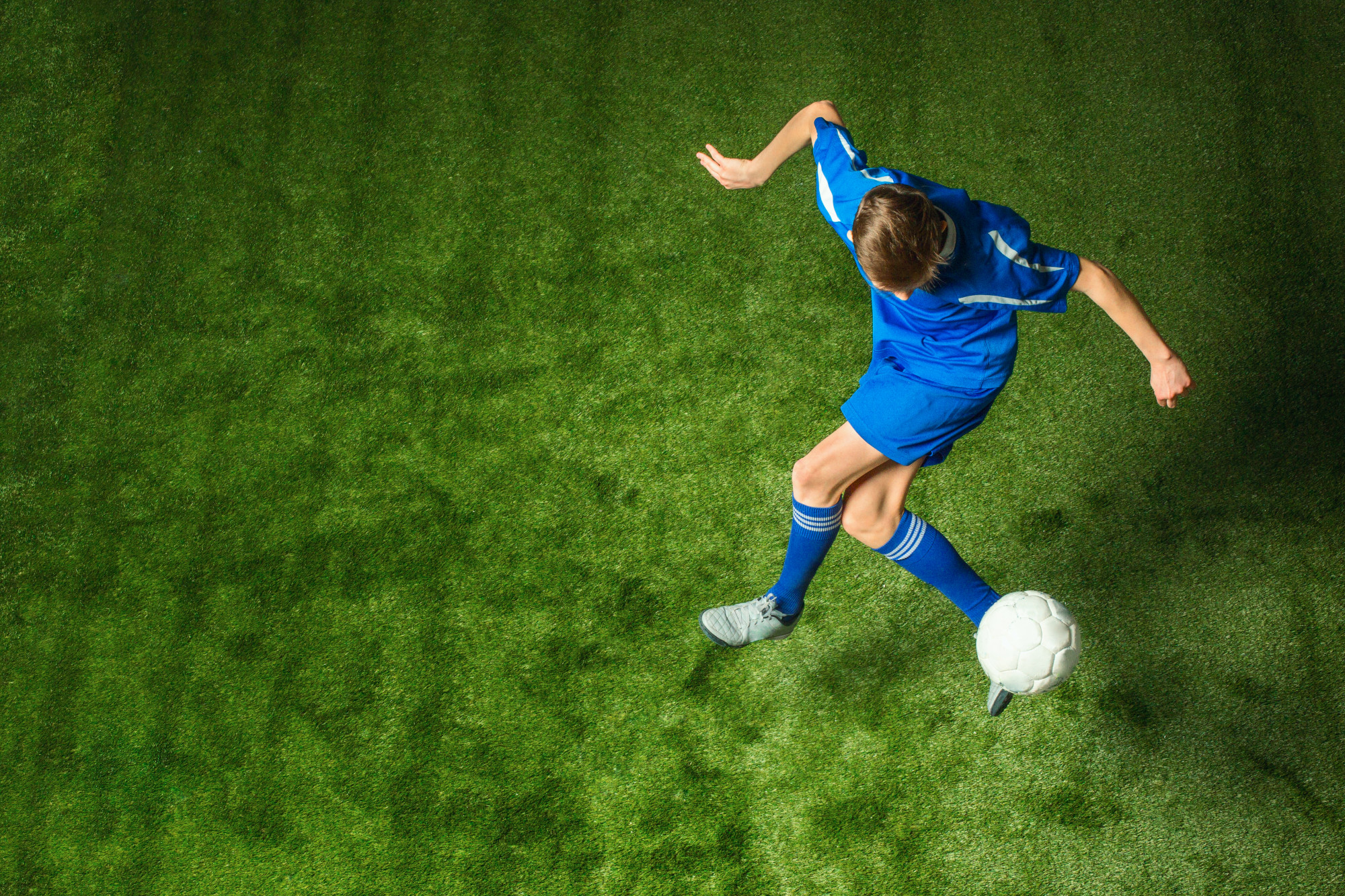 geste technique footballer